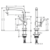 Hansgrohe Talis M54 Смеситель для кухни, на 1 отв., цвет: черный матовый