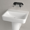 Villeroy&Boch O.novo раковина 55x46x17.5см., без отв., подвесная, без перелива, цвет: альпийский белый