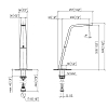 Dornbracht CL.1 Излив для раковины, на 1 отв., цвет: Dark Platinum matt