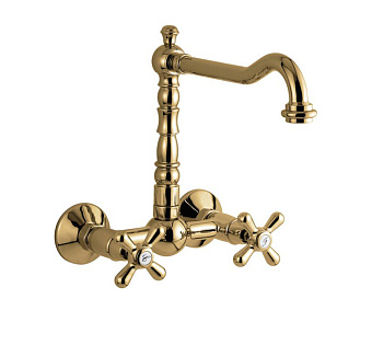 Emmevi Deco Old Смеситель для раковины (поворотный излив 22.5 см), цвет: бронза