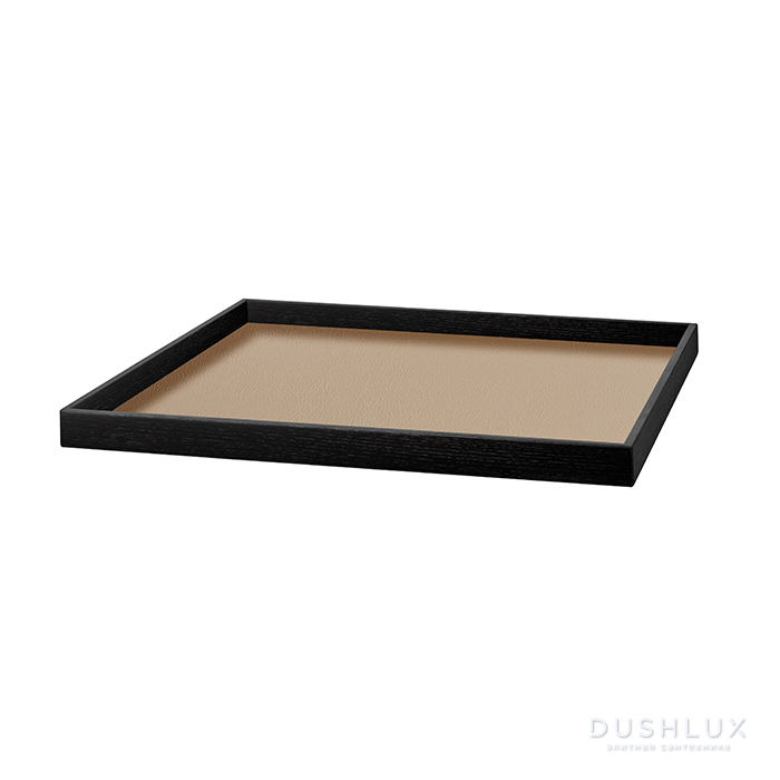 ADJ Поднос Mondo, 35x35xH3 см., цвет: капучино/шоколад