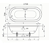 Bette Starlet Flair Oval Ванна 178х78х42см., с шумоизоляцией, BetteGlasur® Plus, антислип, цвет: белый