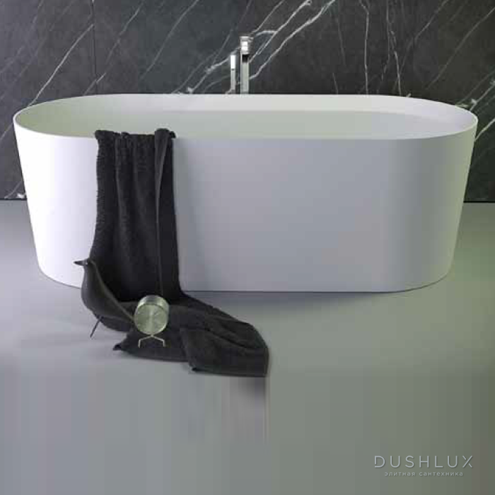Фото KNIEF Pearl Ванна 172x81x50см., со сливом, цвет: белый матовый