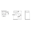 Laufen Living Square Раковина накладная 36x36x13см., без отв., без перелива, цвет: белый