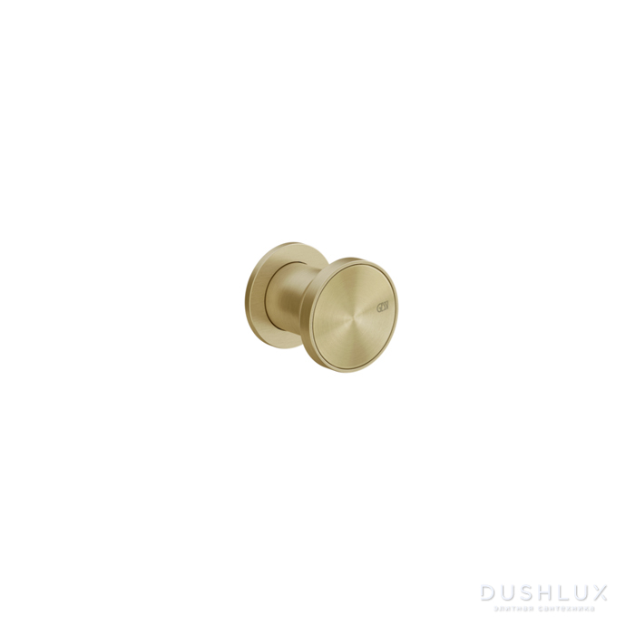 Фото Gessi Origini Смеситель для душа, встраиваемый, на 1 выход, цвет: Brushed Brass PVD
