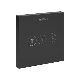 Hansgrohe ShowerSelect Переключатель потоков для душа, настенный, цвет: черный матовый/хром