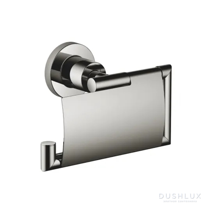 Фото Dornbracht Tara Держатель для туалетной бумаги., с крышкой, подвесной, цвет: Dark Chrome