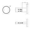 Gessi Origini Крючок, подвесной, цвет: Copper Brushed PVD