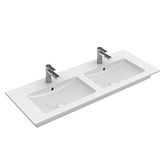 Villeroy&Boch Venticello Раковина 130х50 см, 2 отв., с переливом, цвет: белый