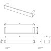 Decor Walther Contract Полотенцедержатель 30 см, цвет: хром