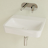 Villeroy&Boch O.novo раковина 55x46x17.5см., без отв., подвесная, без перелива, цвет: альпийский белый