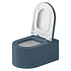 Duravit Millio Унитаз подвесной, 37x57см., декор "Grooves", крепление в компл., цвет: синий матовый