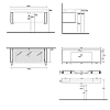 Kerasan Cento Раковина 50x45 см, 1 отв., полувстраиваемая, цвет: белый