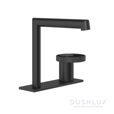 Фото GESSI Anello Смеситель для раковины, на 2 отв., высота излива 14.1см., цвет: Black XL