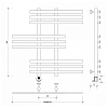 Secado Понтида 6 Полотенцесушитель 50x80 см, электрический, цвет: хром