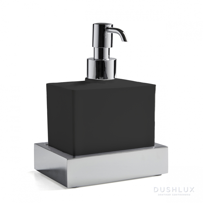 Фото 3SC SK 3.0 Дозатор подвесной, композит Solid Surface, цвет: чёрный/хром