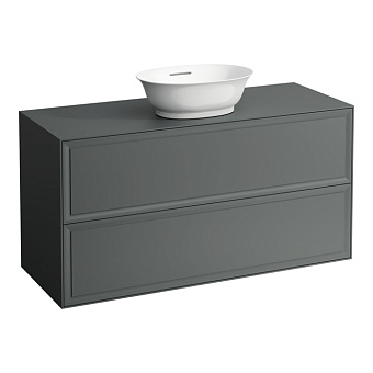 Laufen New Classic Тумба с раковиной, 117.5x45.5x60см, подвесной, 2 ящика, цвет: серый