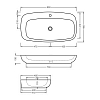 Artceram Dial Раковина 90x48см., накладная, 1 отв., цвет: белый