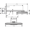 Hansgrohe Rainmaker Select 460 Верхний душ 466x300мм, настенный с держаелем, 2jet (Rain, RainStream), цвет: белый/хром