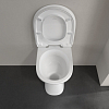 Villeroy&Boch Vicare Унитаз 36х49х46см., напольный, горизонтальный смыв (с полкой), DirectFlush, с антигрязевым покрытием CeramicPlus, цвет: альпийский белый