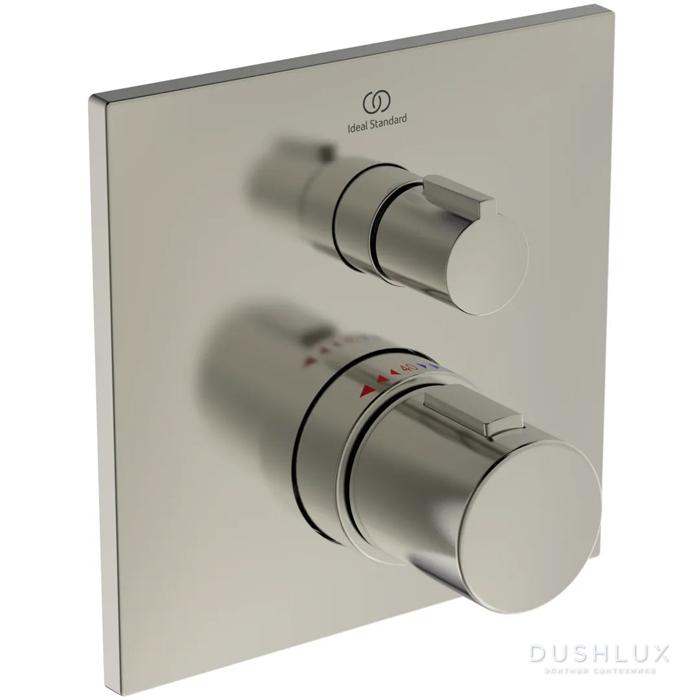 Фото Ideal Standard Ceratherm C100 Смеситель для душа, встраиваемый, термостатический, цвет: PVD Silver Storm (Серебряный Шторм)