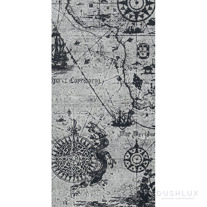 Фото Sicis Vetrite Стеклянная плитка 19.7х39.5см, универсальная, стекло, цвет: atlas black per-grey