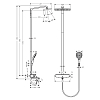 Hansgrohe Raindance Select 360 Showerpipe Душевая система, с верхним душем 36x36см, термостатом и ручным душем, цвет: хром/белый.