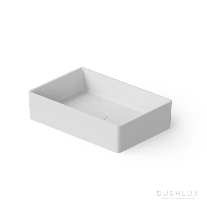 Фото Dea Design Washbasins Раковина 60x40x14.5см., накладная, без отв., Solid Surface, цвет: White №18