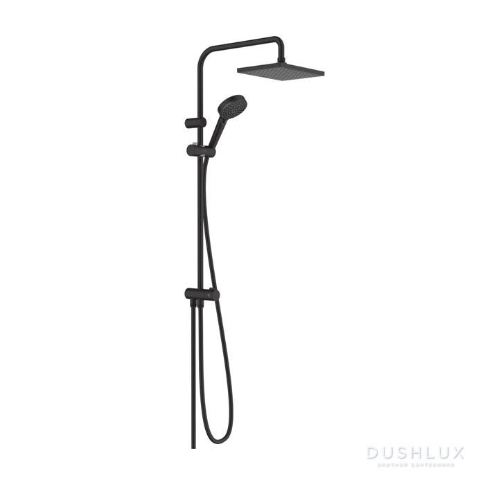 Фото Hansgrohe Vernis Shape Душевая стойка с верхним душем 230 1jet Reno EcoSmart, цвет: матовый черный