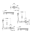 DURAVIT Aurena Слив-перелив для ванн, квадратно-овальный, цвет хром