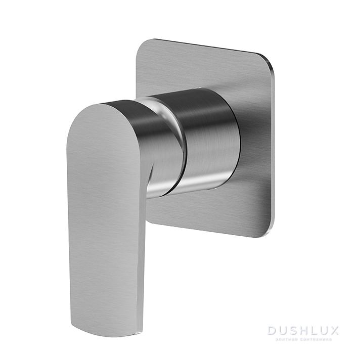 Фото Newform Haka Смеситель для душа, встраиваемый, на 1 поток, цвет: PVD brushed stainless steel