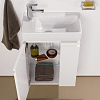 Laufen Pro База с раковиной 47x27.5x60.5см., подвесная sx, полки справа, 1 дверка, цвет: белый глянцевый