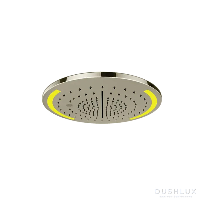 Фото Gessi Colour Верхний душ, с подсветкой Ø35см., цвет Nickel PVD