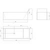 Agape Face a face Ванна 185x73x54/76.5см., отдельностоящая, с сифоном, цвет: Bianco Carrara
