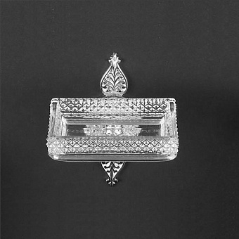 Cristal et Bronze Palmette cristal Мыльница подвесная, цвет: хром