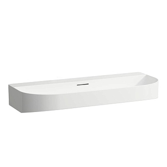 Laufen Sonar Раковина 100x42x14см, накладная, без отверстий, цвет: белый