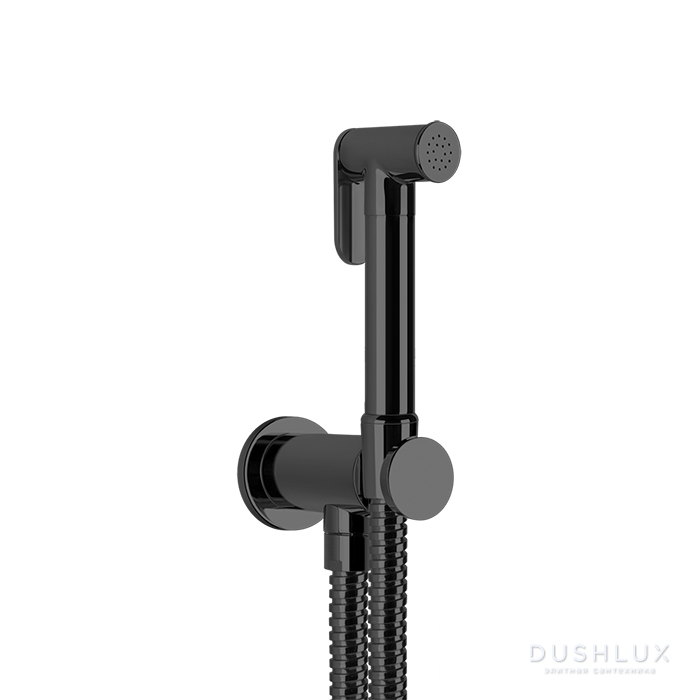 Фото Gessi Tradizione Гигиенический душ, настенный, цвет: Black Metal Brushed PVD