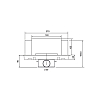 Plumberia Selection Трап душевой PS WALLDRAIN 6x30см., встраиваемый в стену, с накл. из нерж. стали, горизонт. выпуск Ду 50мм., 40л/мин., цвет: нержавеющая сталь