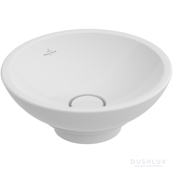 Фото Villeroy&Boch Loop Friends Раковина 48 см, без отв., без перелива, с антигрязевым покрытием CeramicPlus, цвет: белый