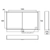 EMCO Prime2 Зеркальный шкаф 120x70см., с подсветкой, навесной, 2 двери, 2 полки, розетка, цвет: черный