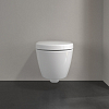 Villeroy&Boch Subway 2.0, Унитаз подвесной, горизонтальный выпуск, 35.5x48см, с антигрязевым покрытием CeramicPlus, цвет: белый