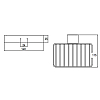 EMCO Loft Полочка для мыла подвесная 140x85 мм, 140x115x25мм, цвет: хром