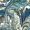Devon&Devon Decor Slabs Керамогранит 120x240см, универсальная, глазурованнаный, декор: acanthus painted blue