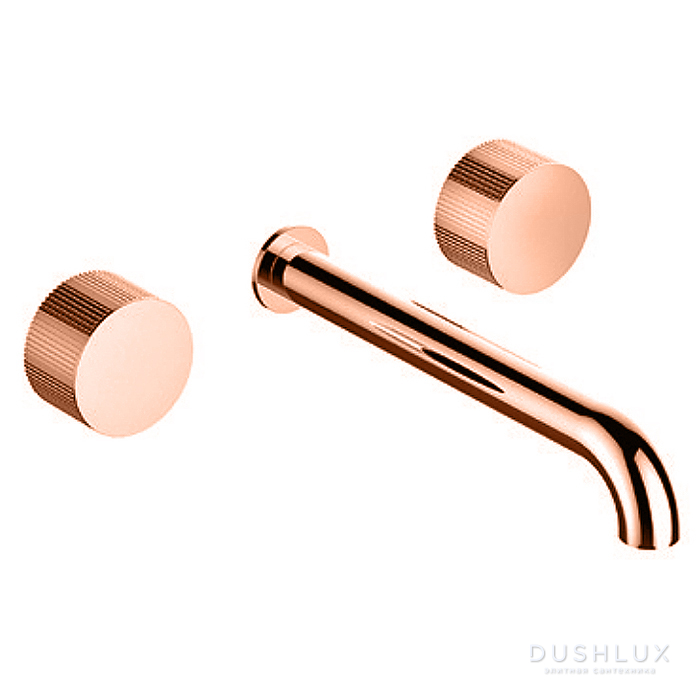 Фото Stella Sirius Смеситель для раковины, встраиваемый, излив: 21см, цвет: Copper satinato PVD