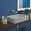 Flaminia Miniwash Раковина 75x40x13 см, без отв., подвесная, цвет: cenere