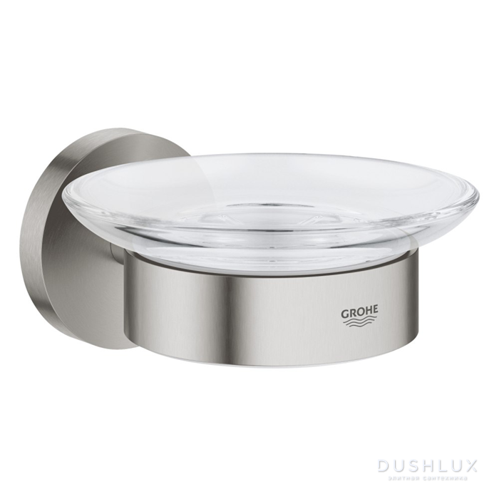 Фото Grohe Essentials Мыльница с держателем, подвесная, цвет: сталь