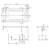 Villeroy&Boch Architectura Ванна 140х70х48.5см., встраиваемая, акрил, цвет: альпийский белый