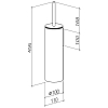 Dornbracht Meta Ёршик для унитаза, подвесной, цвет: чёрный матовый