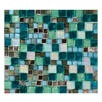 Sicis Colors Мозаика 25.4x28.4см, настенная, цвет: aquamarine