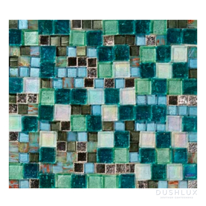 Фото Sicis Colors Мозаика 25.4x28.4см, настенная, цвет: aquamarine